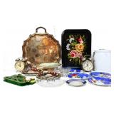 Mixed estate lot, inc silver plate tray