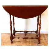 Vintage drop leaf lamp table
