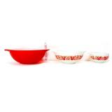 3 piece vntg Pyrex friendship mixing bowl set