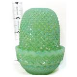 Mosser green iridescent courting fairy lamp