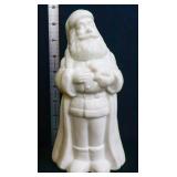 Milk glass 8.5in Santa figure