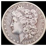 1881 Morgan silver dollar