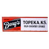 Vntg metal 53x17.5 Drink Barq