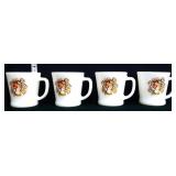 Set of 4 vintage tony the tiger coffee mugs