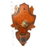 Vntg wood match safe