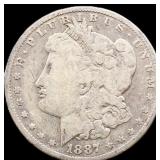 1887O Morgan silver dollar