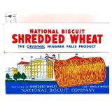 Vntg Shredded Wheat recipe box