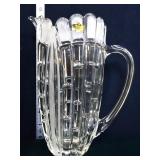 Vintage lead crystal 9in pitcher