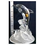 Lead crystal 6.5in dolphin by Cristal Arques
