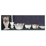 Mixed estate lot of clear glass