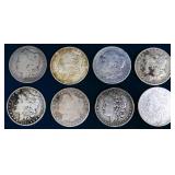 Lot of 8 Morgan dollars-bid price is for all 8