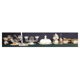 Mixed estate clear glassware lot