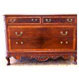 Vintage French 2 over 2 dresser