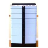 1950s blue & black dental cabinet see photos