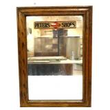 Framed 14.5x20.5 Peters Shoes adv mirror