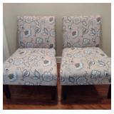Set Of Floral Chairs