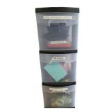 Storage Bin Equipped With Various Work Items
