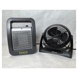 Heater, Fan & Clock