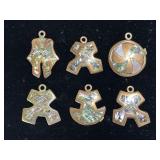 Mexican Stone Inlay Pendants Mexican Stone Inlay Pendants