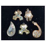 Mexican Stone Inlay Pendants Mexican Stone Inlay Pendants