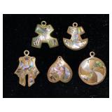 Mexican Stone Inlay Pendants Mexican Stone Inlay Pendants