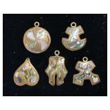Mexican Stone Inlay Pendants Mexican Stone Inlay Pendants