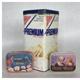Vintage Tin Containers Vintage Tin Containers