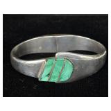 Mexican Silver Turquoise Bangle Bracelet Mexican Silver Turquoise Bangle Bracelet