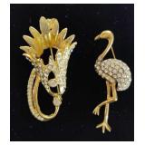 Vintage Gold Tone Brooches Vintage Gold Tone Brooches