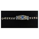 Blue Stone Filigree Bracelet Blue Stone Filigree Bracelet