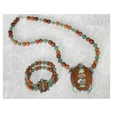 Turtle Necklace and Bracelet Turtle Necklace and Bracelet