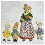 Vintage Peter Rabbit and Family Baps Dolls Vintage Peter Rabbit and Family Baps Dolls