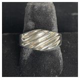 Sterling Silver Ribbed Ring Sterling Silver Ribbed Ring