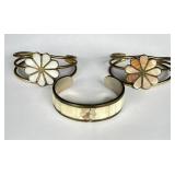 Mother of Pearl Inlay Cuff Bracelets Mother of Pearl Inlay Cuff Bracelets