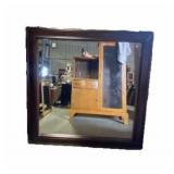 Large Wood Framed Mirror