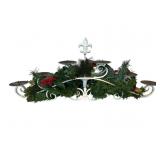 Festive Wrought Iron Candle Holder Centerpiece