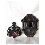 2 Piece Vintage Cast Iron Match Lot