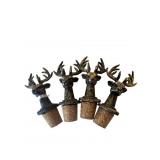 8 Oriental Trading Deer Head Wine Stoppers