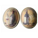 Handmade Wine Art Decor Set