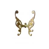 Antique Cast Iron Double Coat and Hat Hanger