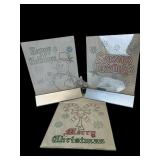 Light Stands With 3 Christmas Plates