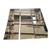 Set of (6) Silver Framed Mirrors