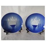 2 Bing and Grondahl 1972 Olympiade Plates