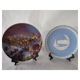 2 Vintage Christmas Plates