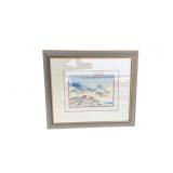 Lighthouse Seascape Watercolor