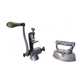 1920's Hotpoint Iron And Food Chopper