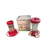 Decorative Tin & Hummingbird Feeders