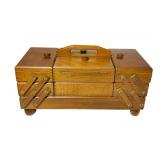 Vintage Wood Sewing Box