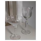 Crystal Goblet and Champagne Glass Lot