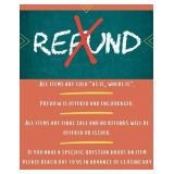 NO REFUNDS